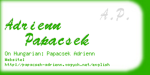 adrienn papacsek business card